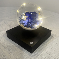 Lampe à fleurs à lévitation magnétique LED, lumière flottante en forme de rose, protection oculaire électrique, contrôle tactile simple E26, design moderne, anniversaire
