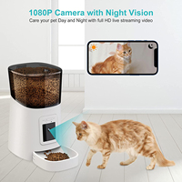 Caméra de distributeur automatique de nourriture pour animaux de compagnie Tuya WiFi, distributeur de nourriture pour chiens et chats, application mobile, télécommande, puce électronique, distributeur automatique de nourriture pour animaux de compagnie