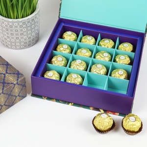 Boîtes en papier magnétiques pliables écologiques avec logo personnalisé pour les bonbons de mariage Eid Mubarak, fabriquées à partir de matériaux recyclés, pour les beignets, les chocolats, les bonbons - Product Image 5