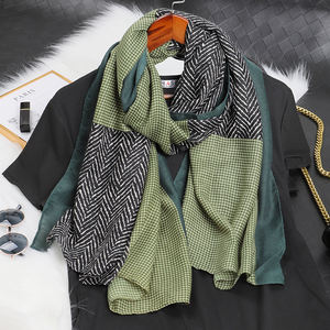 Nuovissimo Design <span class=keywords><strong>di</strong></span> Foulard, Sciarpe e Stole alla Moda per Donne, Bandana <span class=keywords><strong>di</strong></span> Lusso, Sciarpa Morbida in Cotone Ricamato per l'Inverno - Product Image 5