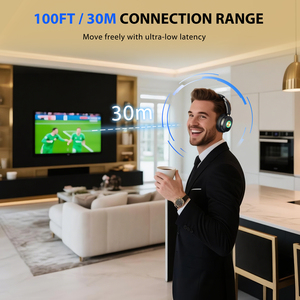 <span class=keywords><strong>Casque</strong></span> sans fil pour <span class=keywords><strong>TV</strong></span> avec base de charge, audio à faible latence, connexion <span class=keywords><strong>optique</strong></span> AUX RCA, <span class=keywords><strong>casque</strong></span> <span class=keywords><strong>TV</strong></span> longue portée pour seniors - Product Image 3