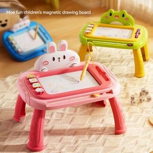 Mesa de Pintura Educativa para Niños, Pizarra Magnética DIY, Juguetes de Dibujo con Formas de Dibujos Animados para Niños - Product Image 6