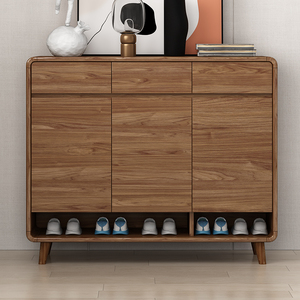Wooden Shoe Cabinet with Drawers Space-Saving <strong>Hallway</strong> <strong>Storage</strong> <strong>Bench</strong> Durable Design <strong>for</strong> 24-35 Pairs - Product Image 3