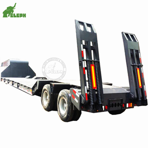 Semirremolque <span class=keywords><strong>de</strong></span> Plataforma Baja <span class=keywords><strong>de</strong></span> 2 Ejes, Remolque <span class=keywords><strong>de</strong></span> Plataforma Baja para Transporte <span class=keywords><strong>de</strong></span> Excavadoras Pesadas - Product Image 2