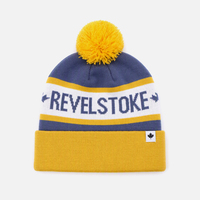 Gorros de Punto con Pompón Personalizados de Primera Calidad para Invierno, con Logotipo Tejido, Gorro de Lana con Pompón Jacquard para Esquí y Snowboard