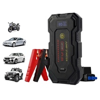 Démarreur de batterie haute puissance à super condensateur 20000mAh portable pour voiture, camion, moto avec lumière d'urgence LED
