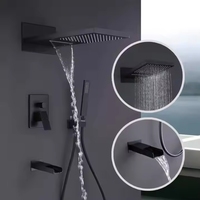 Ensemble d'accessoires de salle de bain en or brossé moderne, barre porte-serviettes et support en acier inoxydable 304 de qualité supérieure
