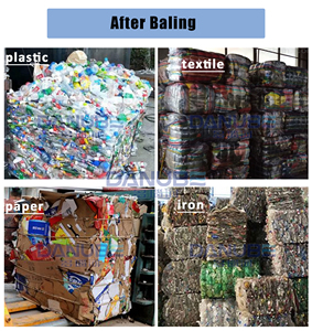 La mejor máquina empacadora de compresión horizontal automática para reciclaje de rodamientos de plástico químico de puerta corrugada de papel usado - Product Image 5