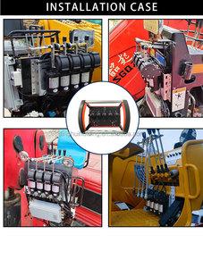 Heavy Load Red Semi Model 5 Function Radio <b>Remote</b> <b>Control</b> for Mobile Crane Hydraulic Operation - Product Image 2