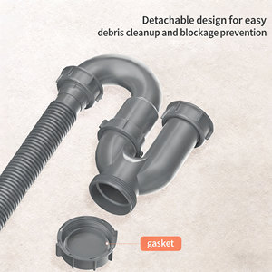 Desagüe de Fregadero de Cocina Moderno de Alta Calidad, de Acero Inoxidable, con Conexión Rápida de Plástico - Product Image 5