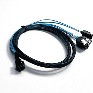 Mini sas externe de haute qualité HD SFF8643 split 4 ports sata 7 broches disque dur serveur de données <span class=keywords><strong>raid</strong></span> câble de lancement SATA - Product Image 5