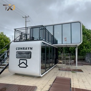 Modified <strong>Shipping</strong> Container Hotel House with Sandwich Panel Steel Structure - Product Image 5