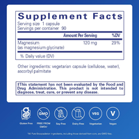Complément calmant LIFEWORTH, glycinate de magnésium, malate et citrate pour les muscles, les nerfs et l'énergie