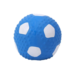 FishPrincess morbido lattice interattivo Rugby oliva da masticare pallina da Tennis Squeaky cani pulizia denti cane animali giocattoli - Product Image 5