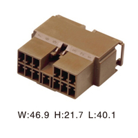 Conector automotriz de plástico eléctrico, arnés de cables macho, conector automático, 2 unidades