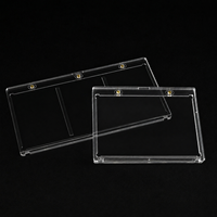 Protecteur de cartes personnalisé à triple ou double fente, cadre d'affichage en acrylique épais, résistant aux UV, porte-cartes magnétique pour cartes de sport à collectionner