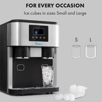 Machine à glace portable en métal violet, pour la maison, en solde