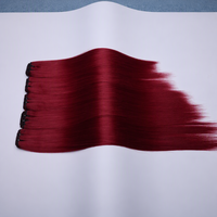 Extensions de cheveux humains Genius Weft sans perte de cheveux, en gros, faible MOQ, en stock, pour machine à coudre de perruques pour femmes