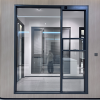Mini fenêtre électrique relevable ; Fenêtre pliante en aluminium à ouverture supérieure et inférieure ; Idéale pour la ventilation des cuisines d'hôtel