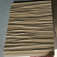 Façades de bâtiment de cuisine modernes perforées résistantes aux UV, surface à motif de briques, fibrociment préfini, extérieur de villa