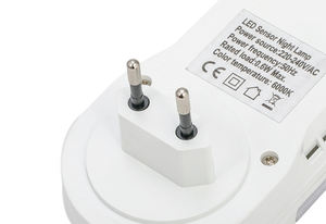 مصباح ليلي داخلي LED مع مستشعر حركة، بلاستيك، 6000 كلفن، ضوء نهاري، تصميم عصري، إضاءة LED بيضاء لغرفة النوم والحديقة، معتمد من EMC - Product Image 6