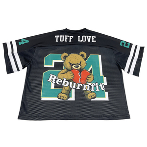 Maillot de football américain rétro personnalisé Tonton Factory Fashion, coupe courte et ample, imprimé par sublimation, pour la maison - Product Image 4