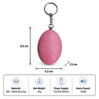 Alarme d'attaque personnelle d'autodéfense 120db sirène portable alarme sonore alarmes personnelles pour enfants/dames/enfants