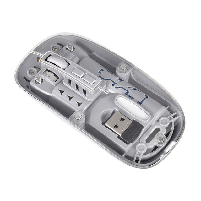 Portable Optic BT5.2 Mini Gaming Mouse 2.4G 3D Black Transparent Ergonomic Backlit USB Silent Home Rechargeable Wireless Stock