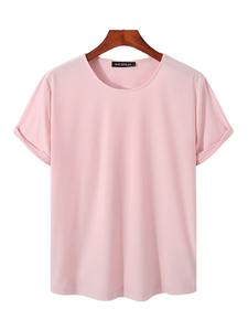 T-shirt blanc pour hommes, vente en gros, personnalisé, de haute qualité, imprimé, uni, noir, 100% - Product Image 2