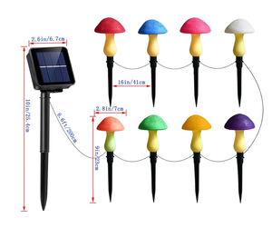 GOODSPEED Lampada a LED Solare Impermeabile IP65 per Esterni, Decorativa a Forma di Fungo, con Funzione One Drives Eight - Product Image 6