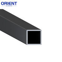 Poteau de balustrade tubulaire en aluminium thermolaqué coloré pour extérieur, à prix abordable, pour terrasses et balustrades en verre