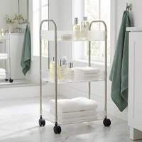 Étagère de rangement multi-niveaux sur roulettes pour salle de bain, espace de rangement, salon, collations, produit ménager