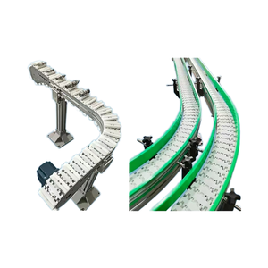 Şişelenmiş içecekleri taşımak için kullanılan döşeme tablası üst zincir konveyör otomatik zincirli konveyör. - Product Image 3