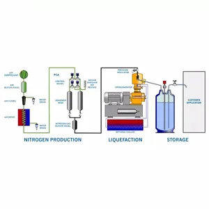Liquid Nitrogen 95% to 99.999% Mini Lab LN2 Machine PSA Liquid Nitrogen Generator For Sale