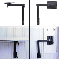 HWHong mise à niveau des accessoires de support de jambe de table RV avec table pliante, démontage de rotation à 360 degrés en alliage d'aluminium de haute qualité