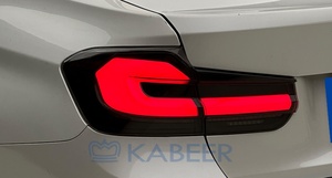 Feux arrière G38 noircis avec lentille rouge 12V, installation non destructive, pour F30/F35 2013-2019, état neuf, pour M3 F80 - Product Image 4