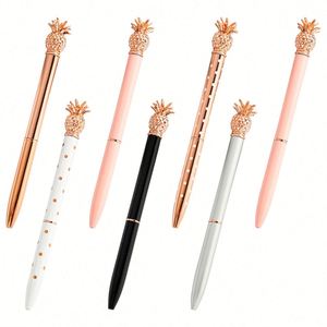 Kawaii Metal Pineapple Shaped Gel 1.0Mm Ball <b>Pen</b> Office Stationery Supplies Black Ink - Rose <b>Gold</b> - Product Image 1