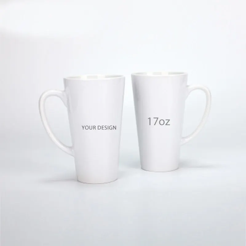 Aus gezeichnete Qualität Feine China Tassen 17oz Sublimation Latte Tasse Kaffee kegel Tasse
