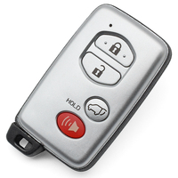 4 Buttons Smart Remote Key Shell Case Fob Keyless Card Lock+unlock+SUV+horn Button