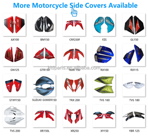 KTD TVS Apache <span class=keywords><strong>180</strong></span> Nhựa Bộ dụng cụ bộ phận cơ thể nhựa bình nhiên liệu che đậy nắp bên xe máy bảng điều khiển bên - Product Image 5