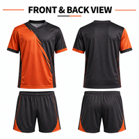 Ensemble de maillot et short de football personnalisés pour jeunes, col en V, uniforme de sublimation pour l'entraînement de football junior et les compétitions de club