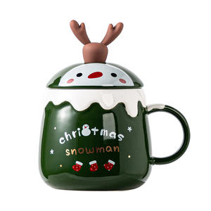 Creative <b>Christmas</b> Ceramic Cups Cute Water Cups Office Coffee Cups - Product Image 1