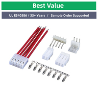 Cable de Señal con Terminales Tipo Pala, Codificación Multicolor, Baja Resistencia, LSZH (Bajo Humo), 0.3m, para Cámara de Coche, Multiconductor
