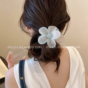 Pinza para el Cabello con Diseño <span class=keywords><strong>de</strong></span> Flor <span class=keywords><strong>de</strong></span> Huevo y Resina <span class=keywords><strong>de</strong></span> Gelatina Crema, Estilo Dulce, Primavera <span class=keywords><strong>Verano</strong></span> 2025, Media Diadema, Pasador para el Cabello para Mujer - Product Image 2