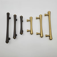 Poignées et boutons de meubles de cuisine en laiton, ensemble de poignées de porte en laiton, poignées de placard en laiton couleur bronze champagne, poignées de tiroir en laiton, barres de tirage