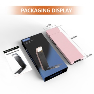 EGH <b>Indoor</b> Bedside Portable Mini Reading <b>Light</b> Portable Folding Clip Pink Led Book <b>Light</b> - Product Image 4