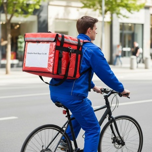 Sac à dos isotherme pour livraison de gâteaux et pizzas, avec logo personnalisé, MOQ 1 pièce, pour livreurs de restaurants et traiteurs - Product Image 2