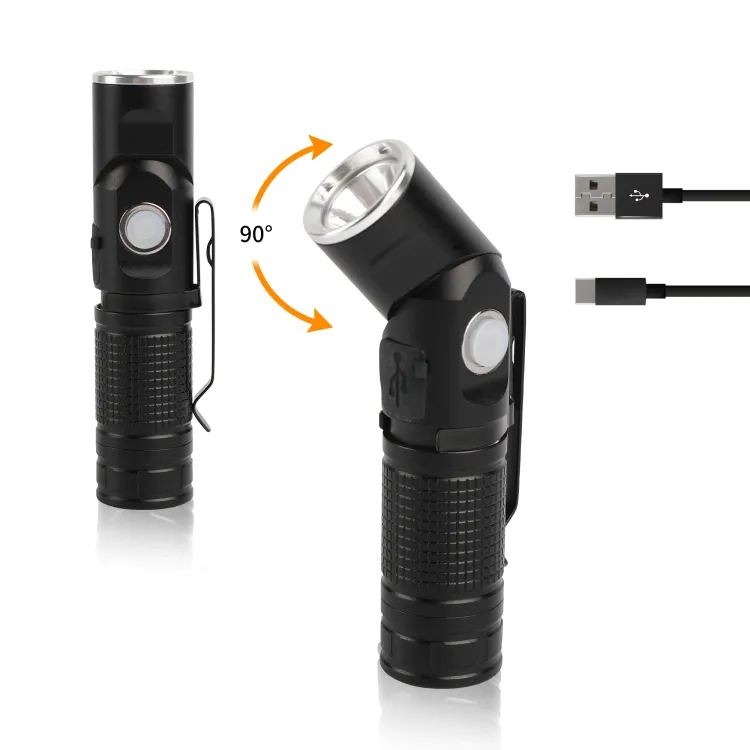 NEW pocket Aluminium keychain flashlight rechargeable mini led flashlight lamp