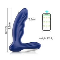 Analer Vibrator, Ultra-Weicher Silikon-Sextoy für Männer, Analplug mit 9 Vibrationsmodi, App-Fernbedienung, Analdildo