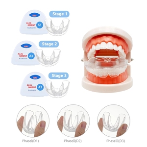 Aparatos de Ortodoncia de 3 Etapas para Enderezar los Dientes, <span class=keywords><strong>Brackets</strong></span> Dentales Invisibles, Bandeja Bucal de Ortodoncia, <span class=keywords><strong>Alineadores</strong></span> de Dientes - Product Image 2